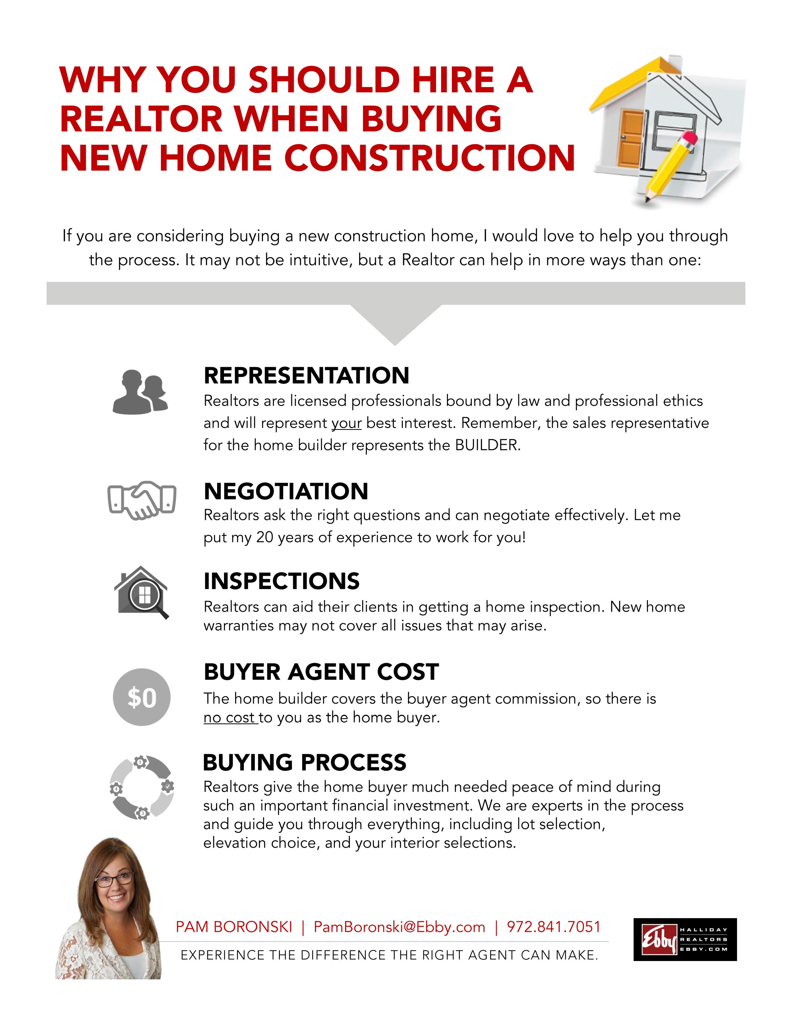 Do i need a realtor sale to buy a new construction home